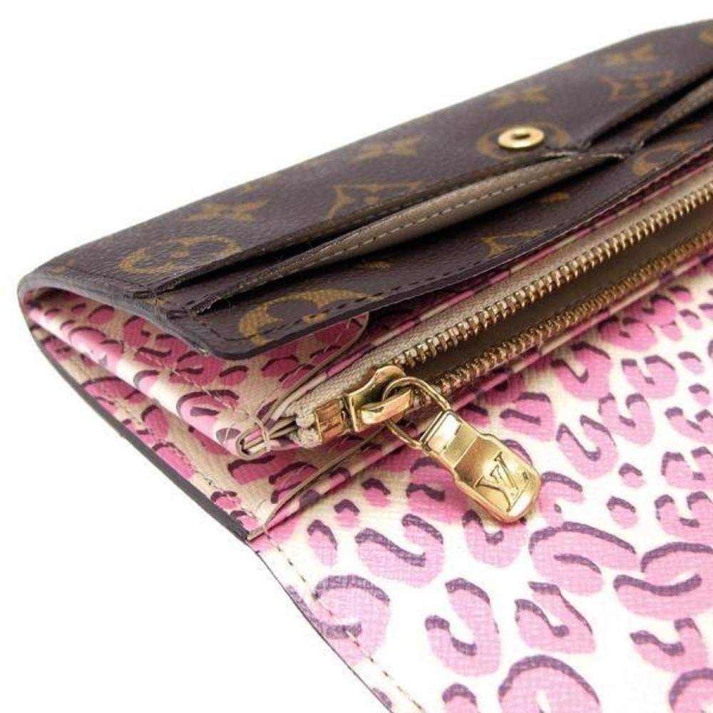 Louis Vuitton Collection Portefeuille Sarah Leopard Brown - Picture 7 of 8